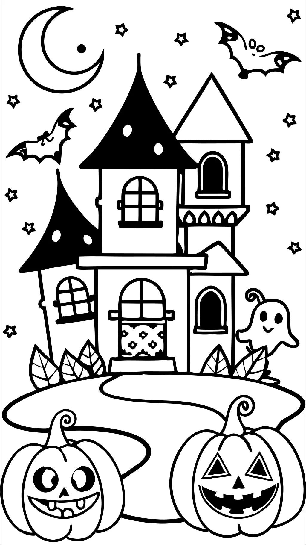 coloring page of halloween